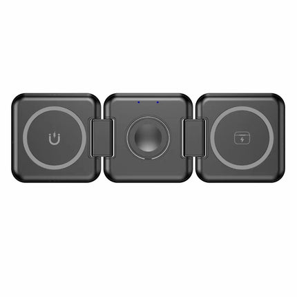 3 in 1 Wireless Charger Dock Foldable Fast Charging Station for iPhone & Android