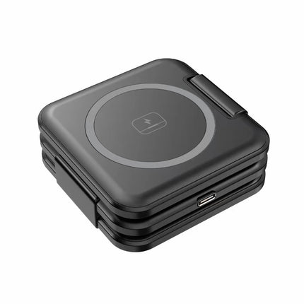 3 in 1 Wireless Charger Dock Foldable Fast Charging Station for iPhone & Android