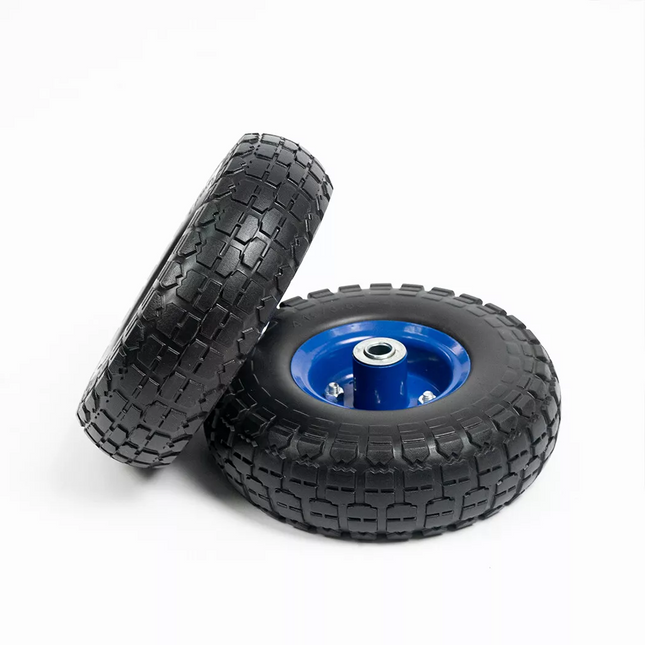 1/2/4 x 10"Solid Trolly Wheels 16mm Bore Tyre 4.10/3.5-4 Flat Free Heavy duty AU