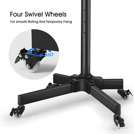 30"-60" TV Floor Stand LCD LED Screen Monitor Bracket Mount Shelf Mobile Trolley
