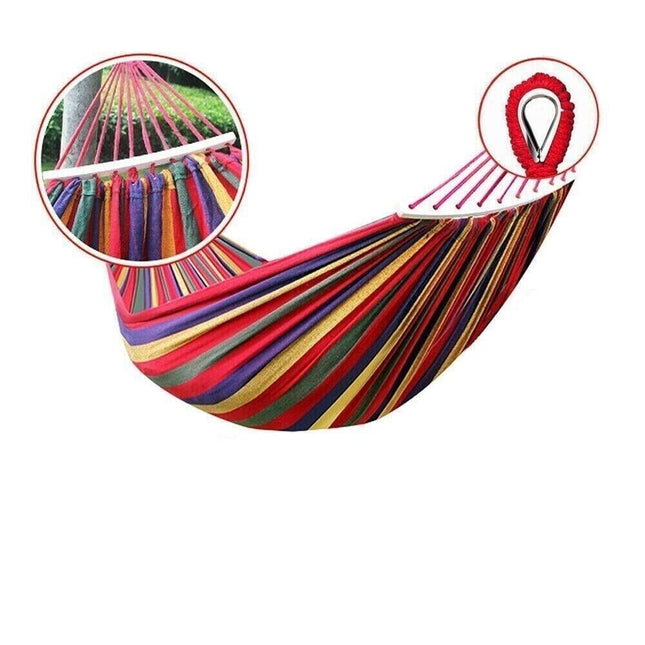 320KG Double Hanging Hammock Garden Outdoor Travel Beach Swinging Bed Camping AU