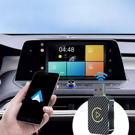 Wireless Carplay 2 in1 Android Adapter WiFi BT Auto Connect Mini USB Dongle