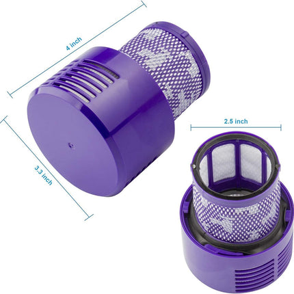 2X Replacement Filter for Dyson V10 Series, Compatible with Dyson Cyclone V10 Absolute, Animal, Motorhead, Total Clean,Replace Dyson