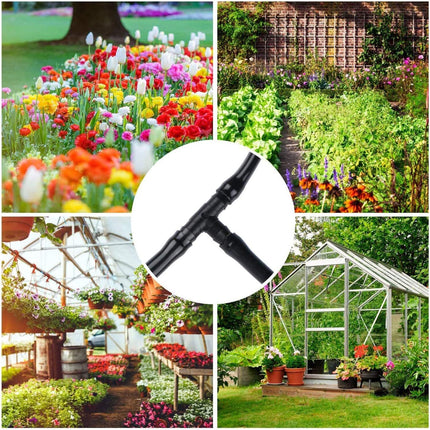 50M DIY Micro Drip Irrigation System Plant Self Watering Sprinkler Kit Garden Hose Kits