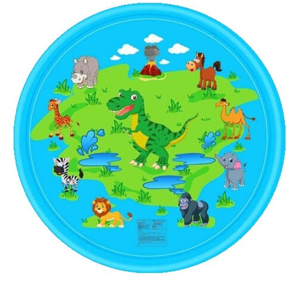 170CM Outdoor Kids Splash Sprinkler Water Play Pad Mat Inflatable Spray Pool Toy