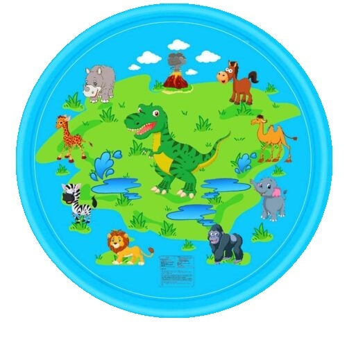 170CM Outdoor Kids Splash Sprinkler Water Play Pad Mat Inflatable Spray Pool Toy