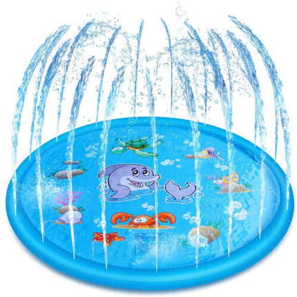 170CM Outdoor Kids Splash Sprinkler Water Play Pad Mat Inflatable Spray Pool Toy