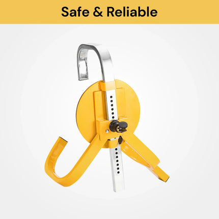 Wheel Defender Lock Clamp Car Caravan Trailer Security Keys Heavy Duty 13''-15'