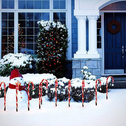 10x Candy Cane Solar LED Light