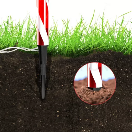 5xCandy Cane Solar Power Christmas LED Light Outdoor Christmas Decor Xmas