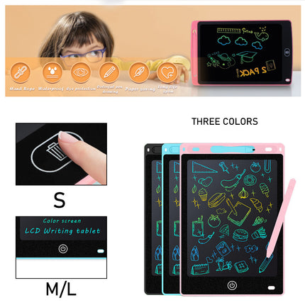 10PCS Wholesales Lot 16" LCD Writing Tablet Blue Colourful Drawing Board Bulk Pack