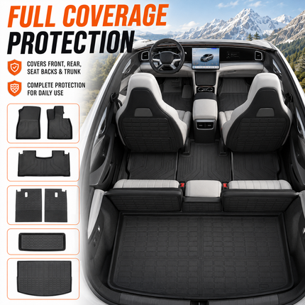 BYD Sealion 7 Floor Mats Cargo Liner Seat Back Protector TPE Custom Fit 2025+