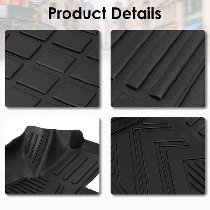 3D TPE Floor Mats Boot Liner Cargo Carpet For Ford Everest 2022-2025 7 Seater UB